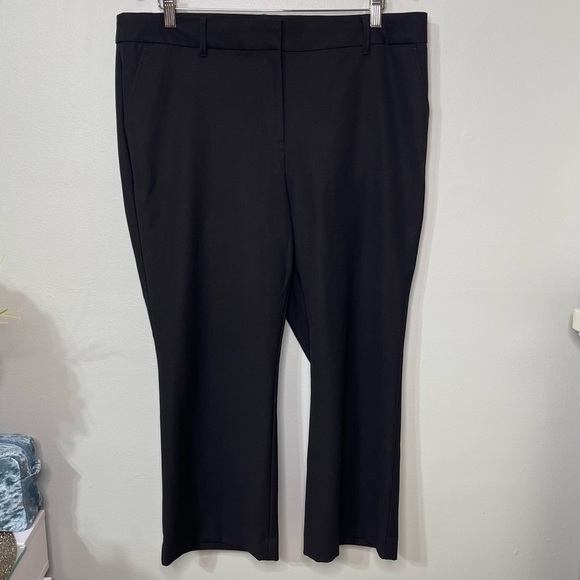 Talbots Black Stretch Crop Ankle Pant Dress Pants 16 - Picture 2 of 9